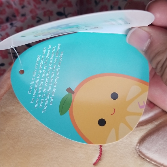 Brand new Squishmallows Orin the orange Pillow 8” - Picture 8 of 8